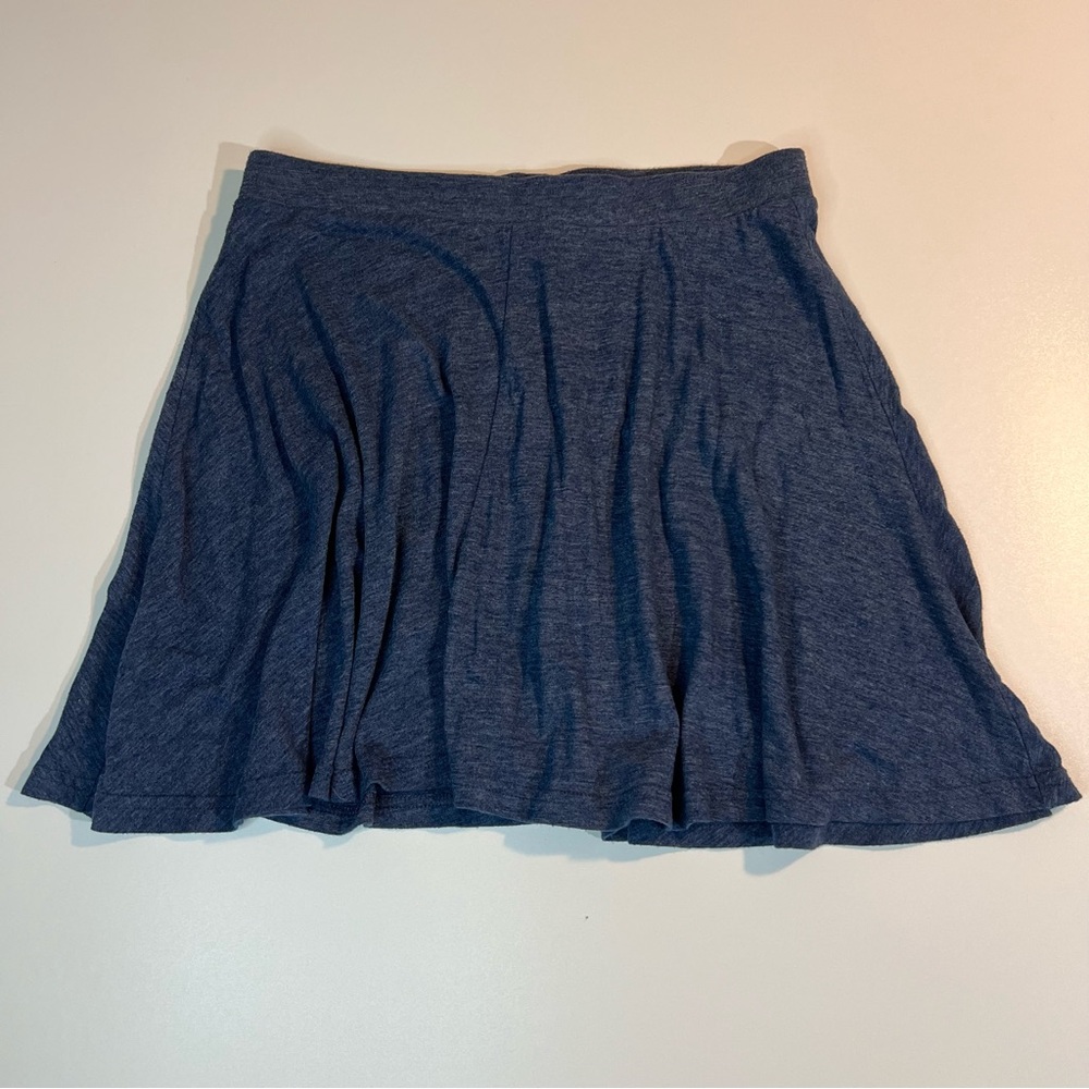 Flowy Tennis Style Mini Skirt | Prep Preppy Academia Mini | Navy Express Size M